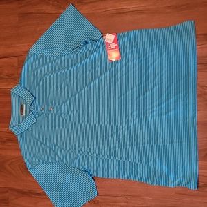 PGA blue blossom golf shirt